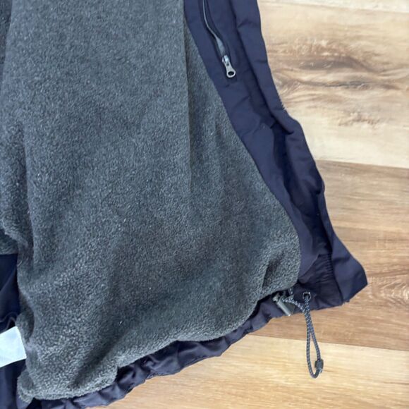 Lands' End Jacket Mens 1X Navy Blue Full Zip Hooded Lined Midnight - Picture 5 of 9